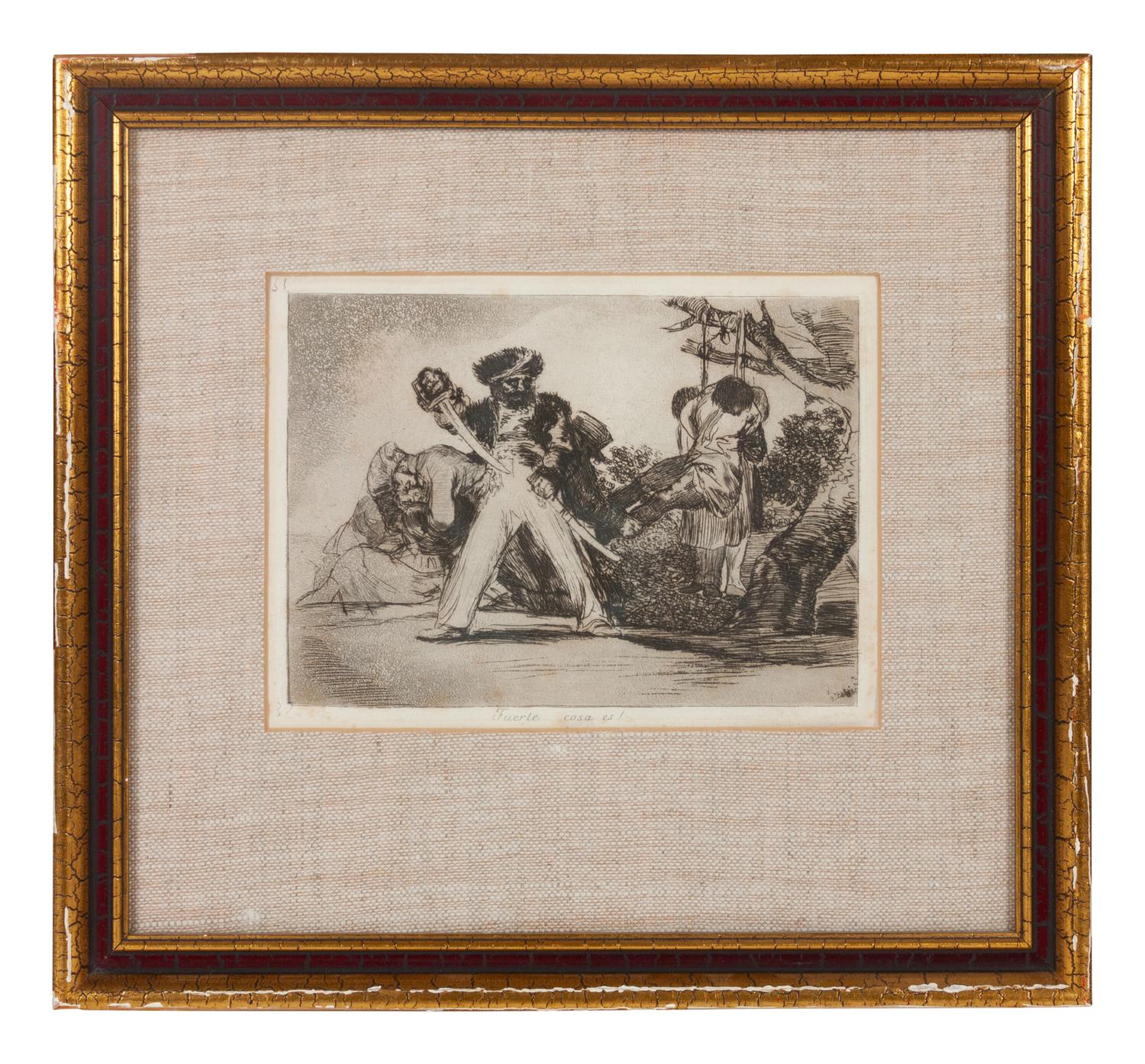 Two plates from Los desastres de la guerra