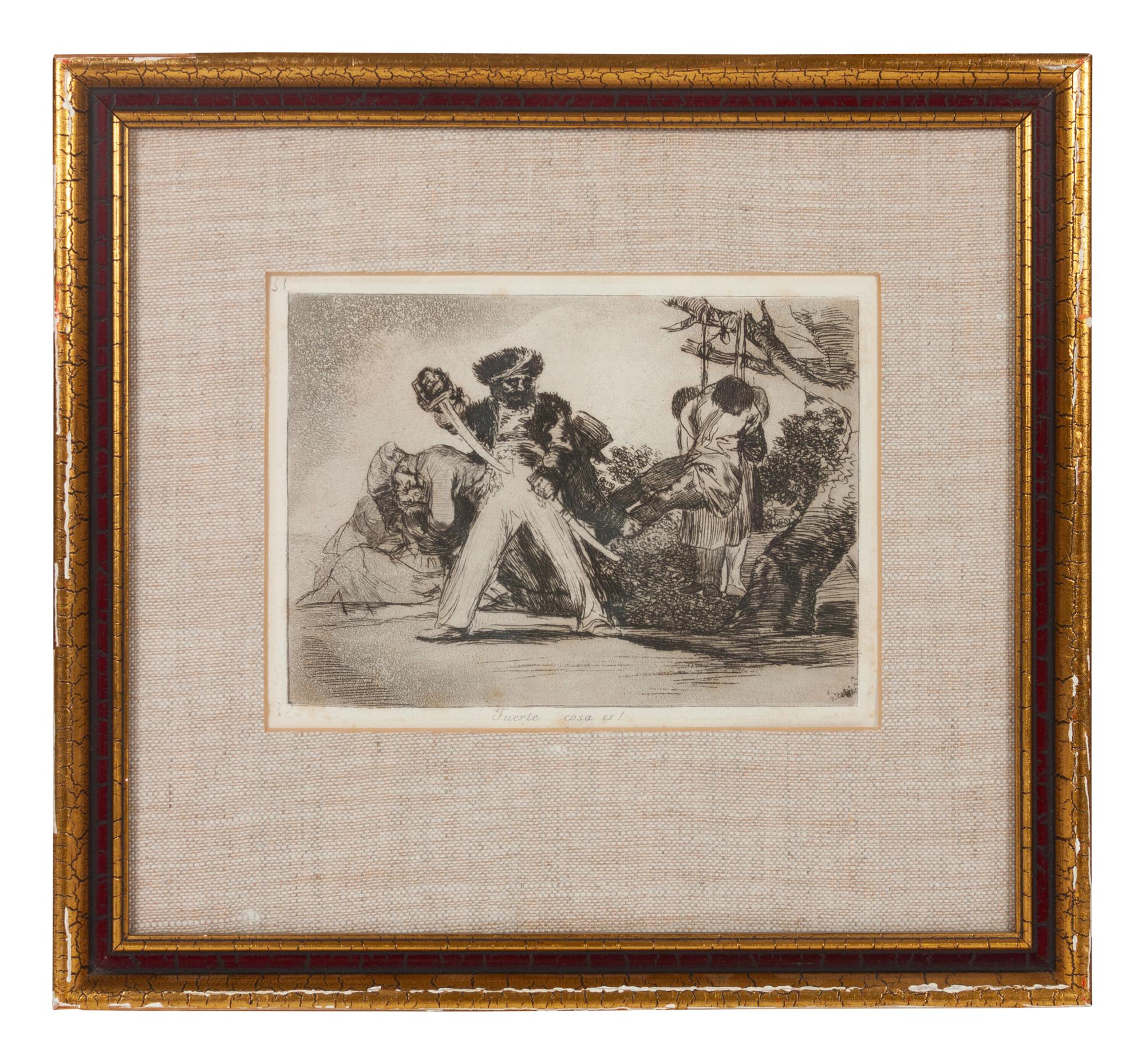 Two plates from Los desastres de la guerra