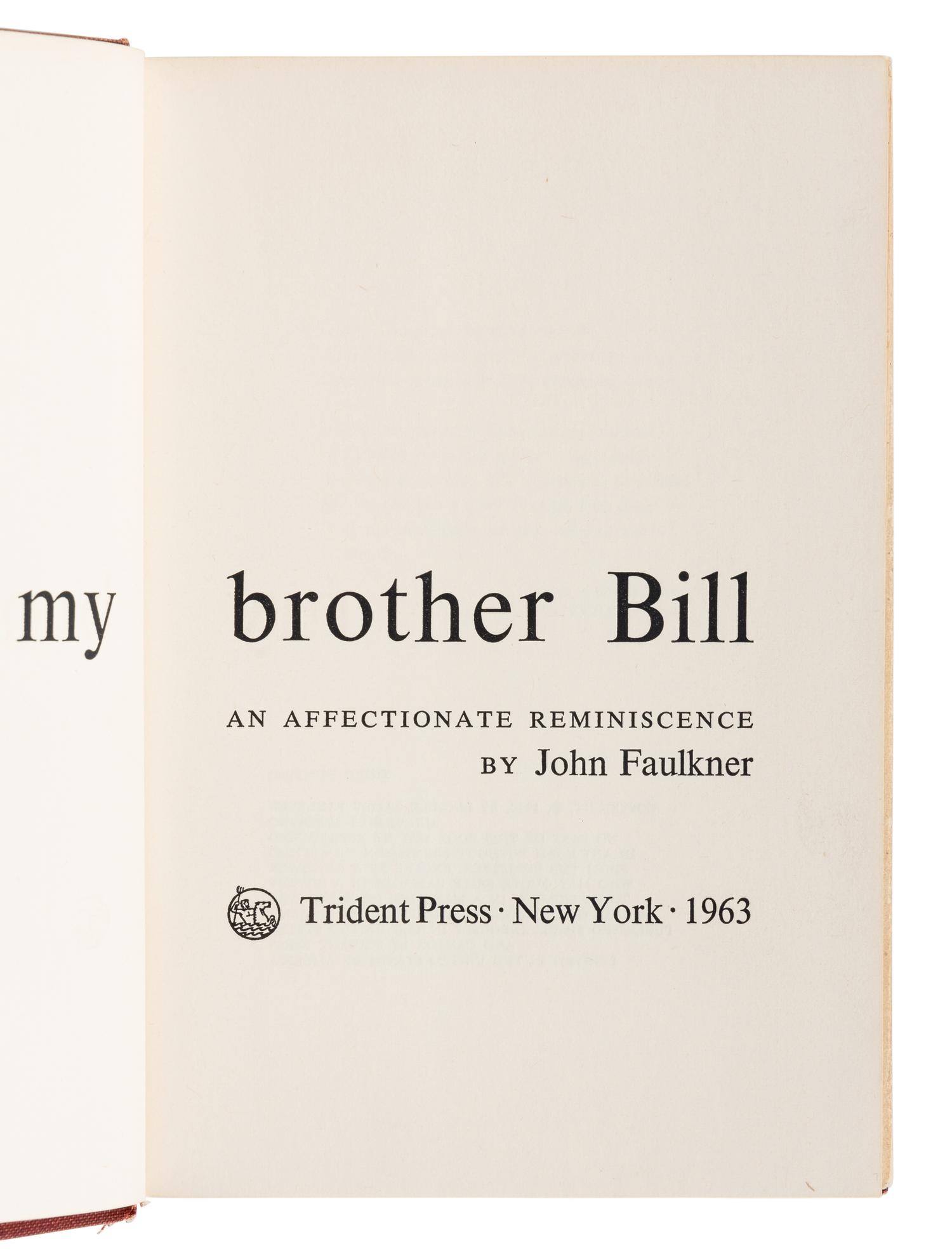 FAULKNER, William (1897-1962). A group of 5 FIRST EDITIONS and other works by Faulkner, comprising:
