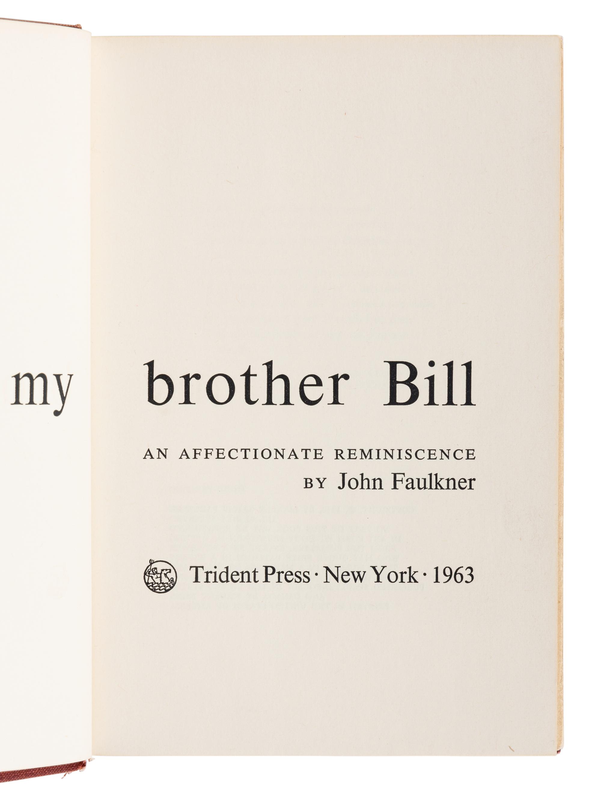 FAULKNER, William (1897-1962). A group of 5 FIRST EDITIONS and other works by Faulkner, comprising: