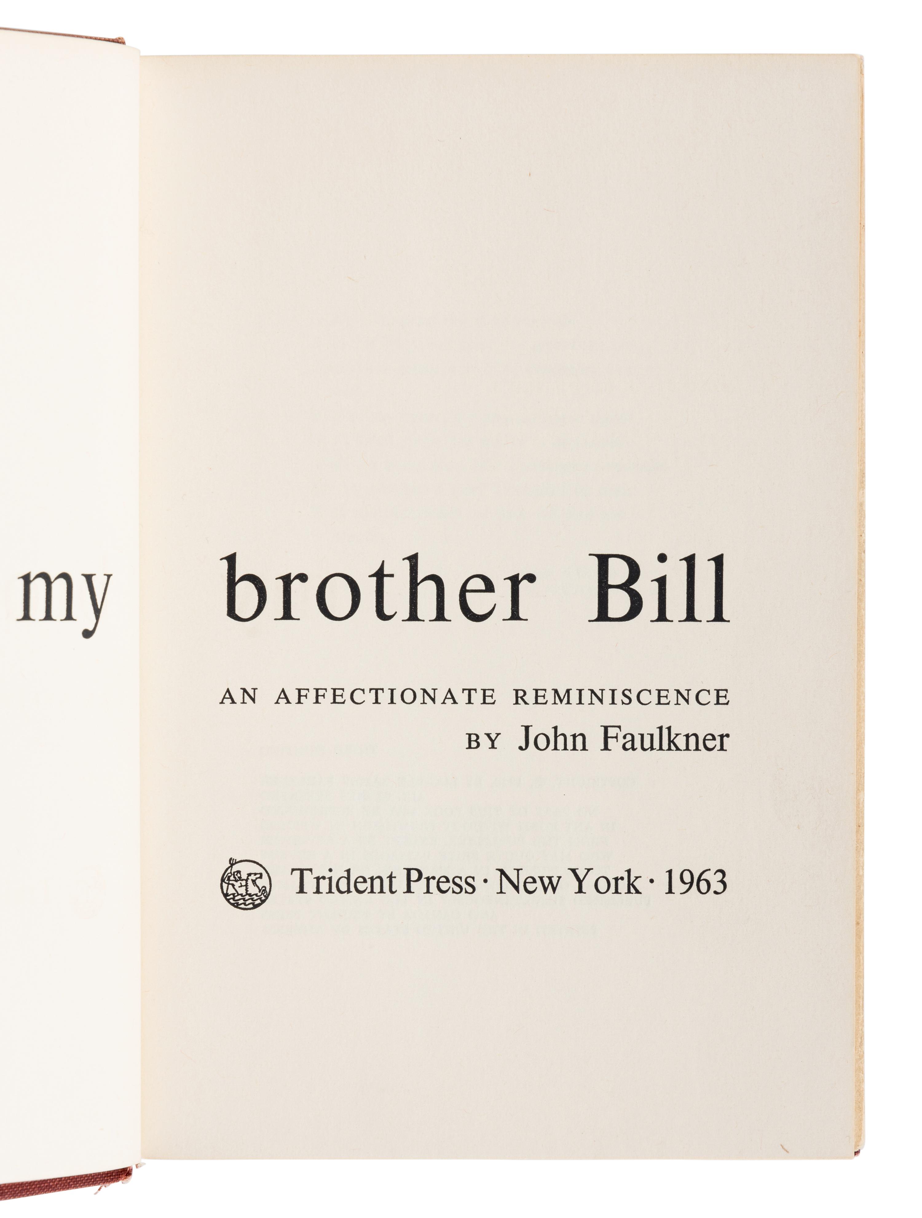 FAULKNER, William (1897-1962). A group of 5 FIRST EDITIONS and other works by Faulkner, comprising: