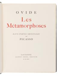 [ARTIST BOOK]. -- [PICASSO, Pablo (1881-1973), illustrator]. OVID (43 BCE-17 CE). Les Metamorphoses. Lausanne: Albert Skira Editeur, 1931.