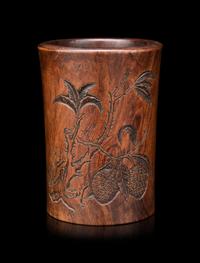 A Huanghuali Brush Pot, Bitong