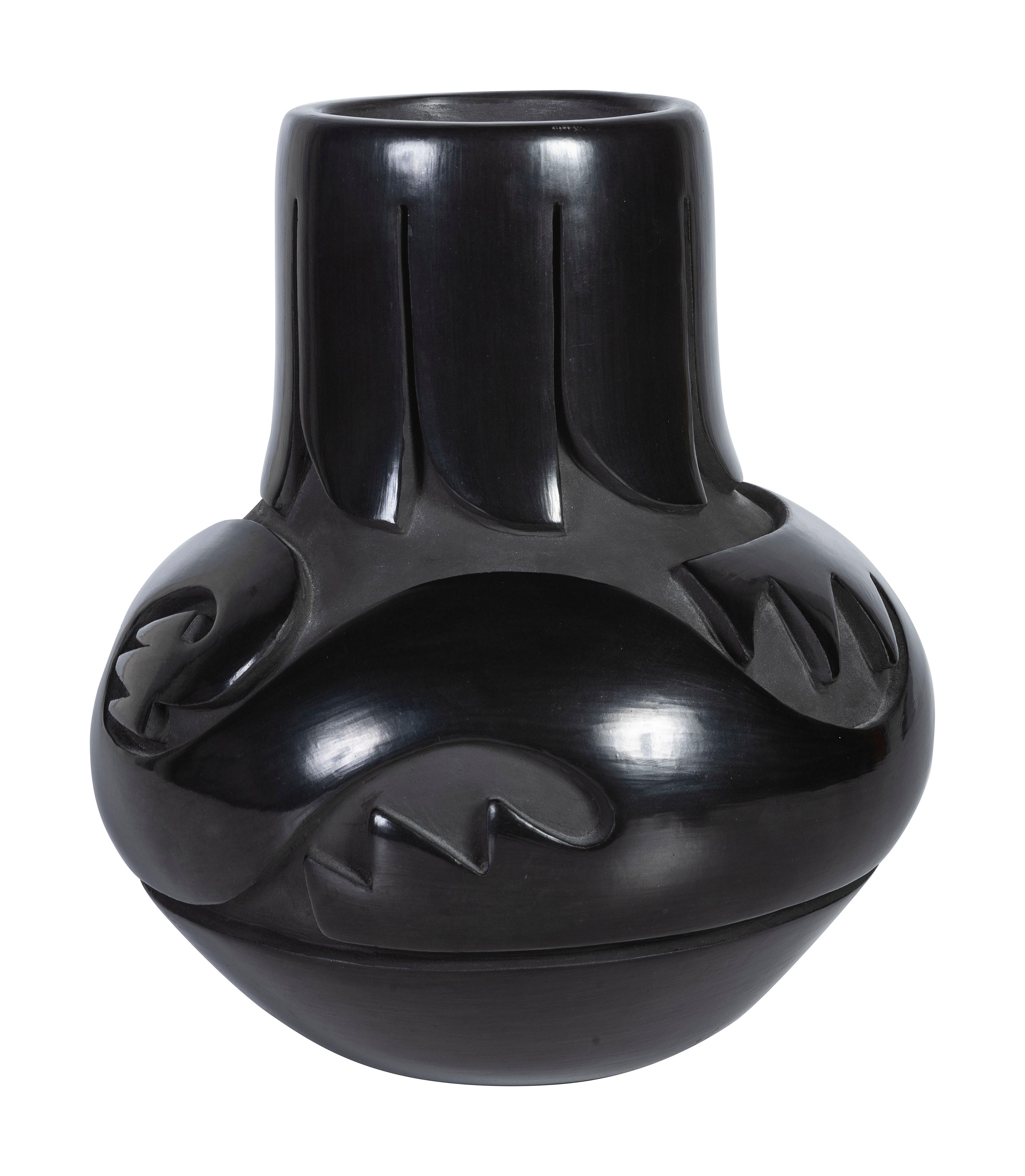 Blackware Pottery Vase