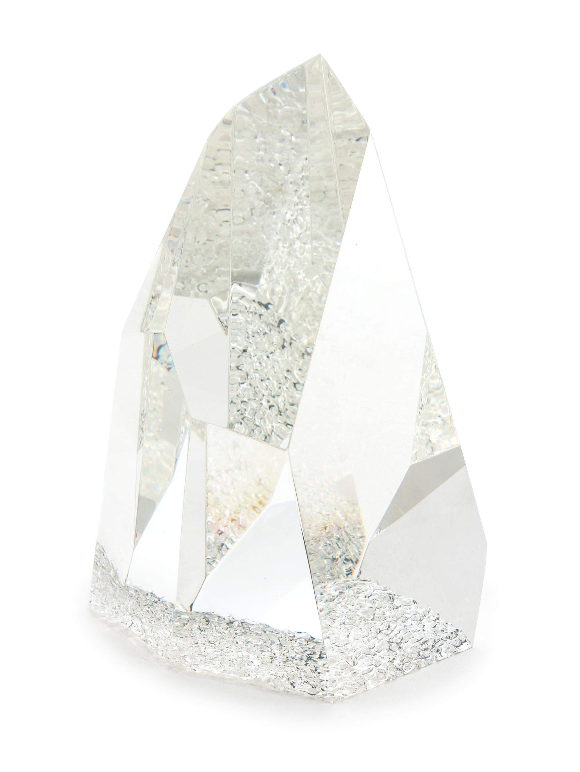 An American Glass Sculpture, George Thompson for Steuben Height 7 3/8 inches.