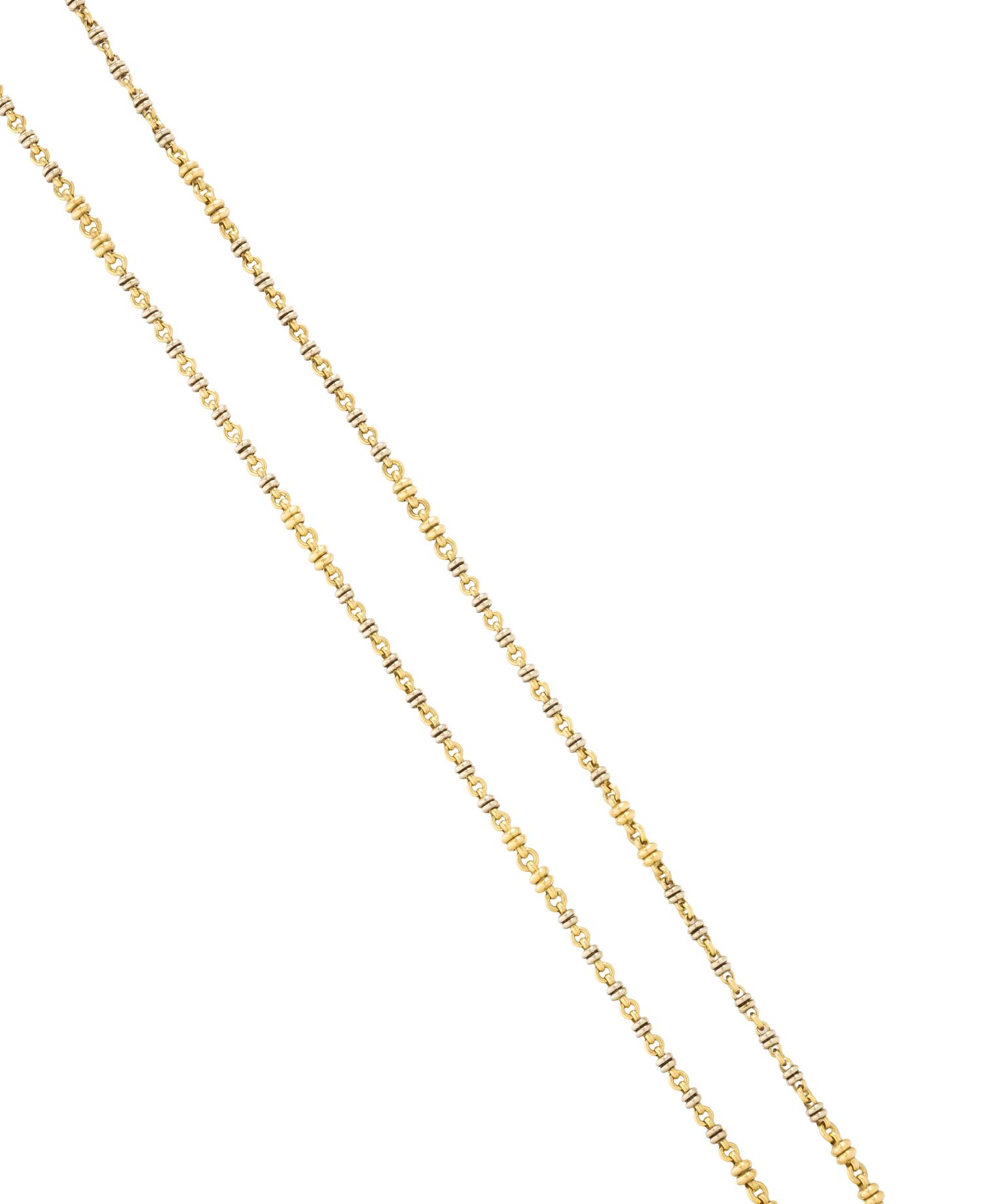 BICOLOR GOLD CHAIN NECKLACE