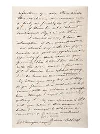 WELLES, Gideon (1802-1878). Letters and document associated with Welles, and other naval commanders.