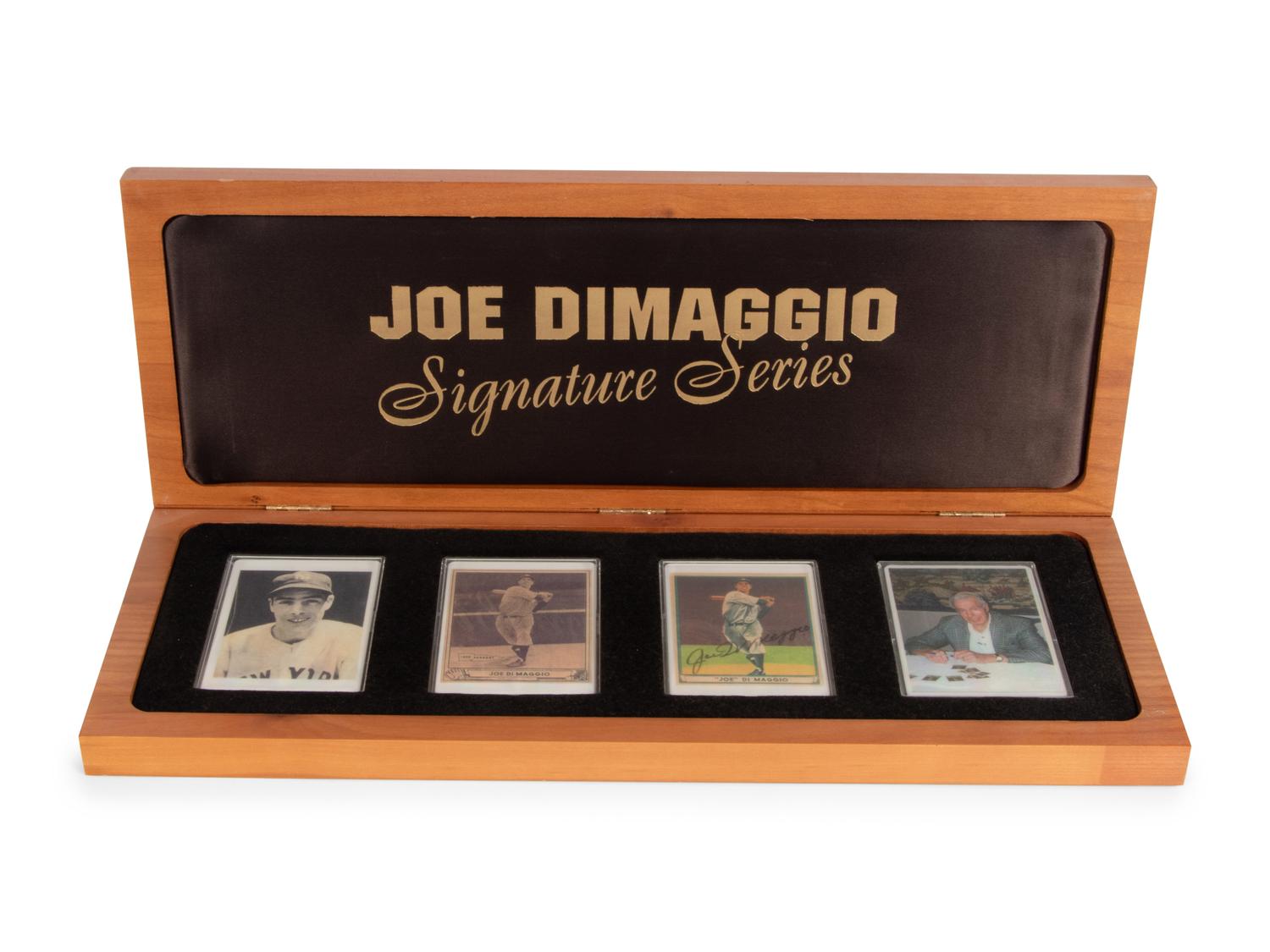 A Joe DiMaggio Signature Series Set of Signed Autograph Baseball Cards