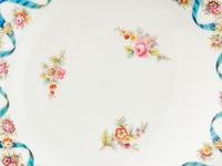 Five Sèvres Style Porcelain Rubans Bleu Céleste Articles