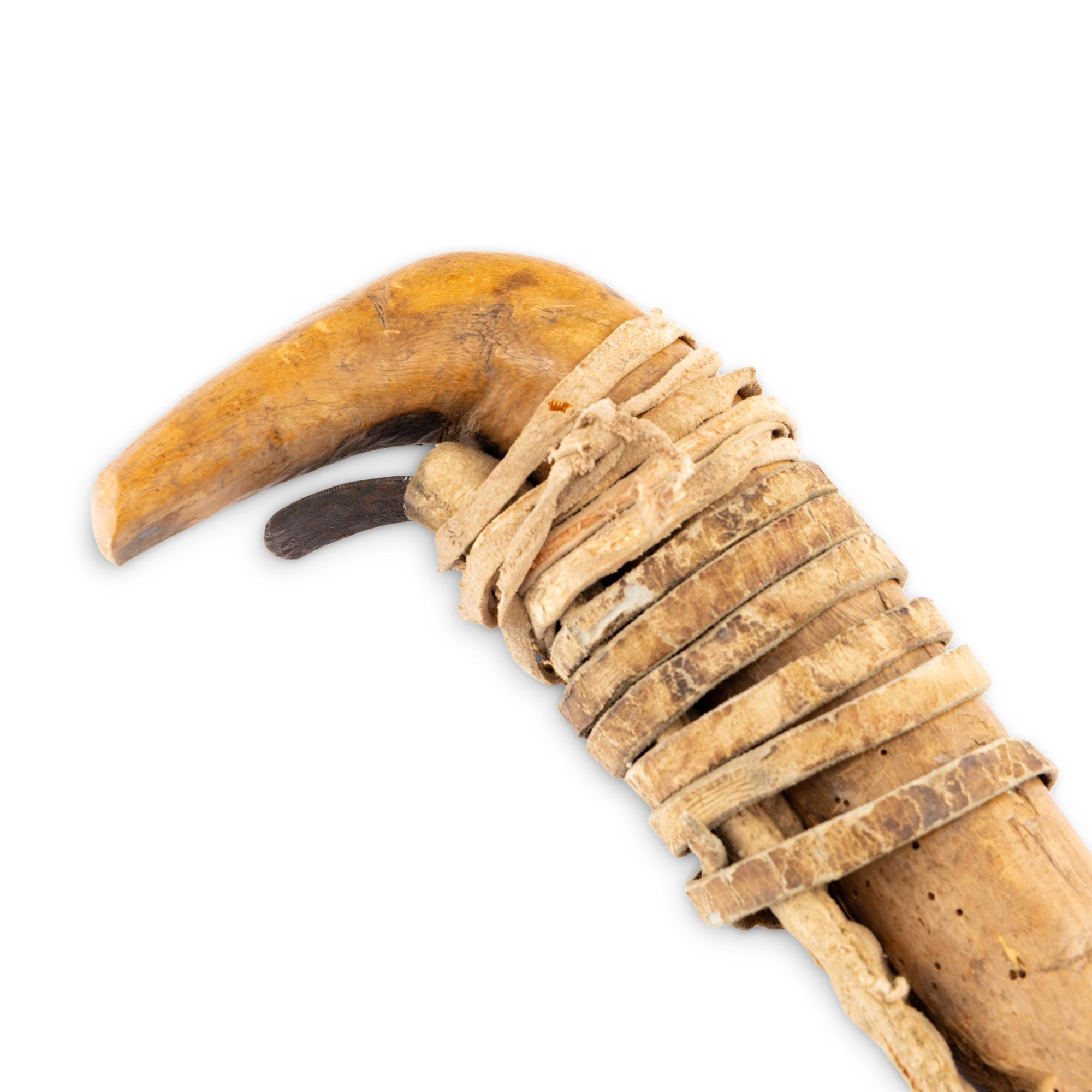 Plains Hide Scraper, with Tallies and Quilled Decoration