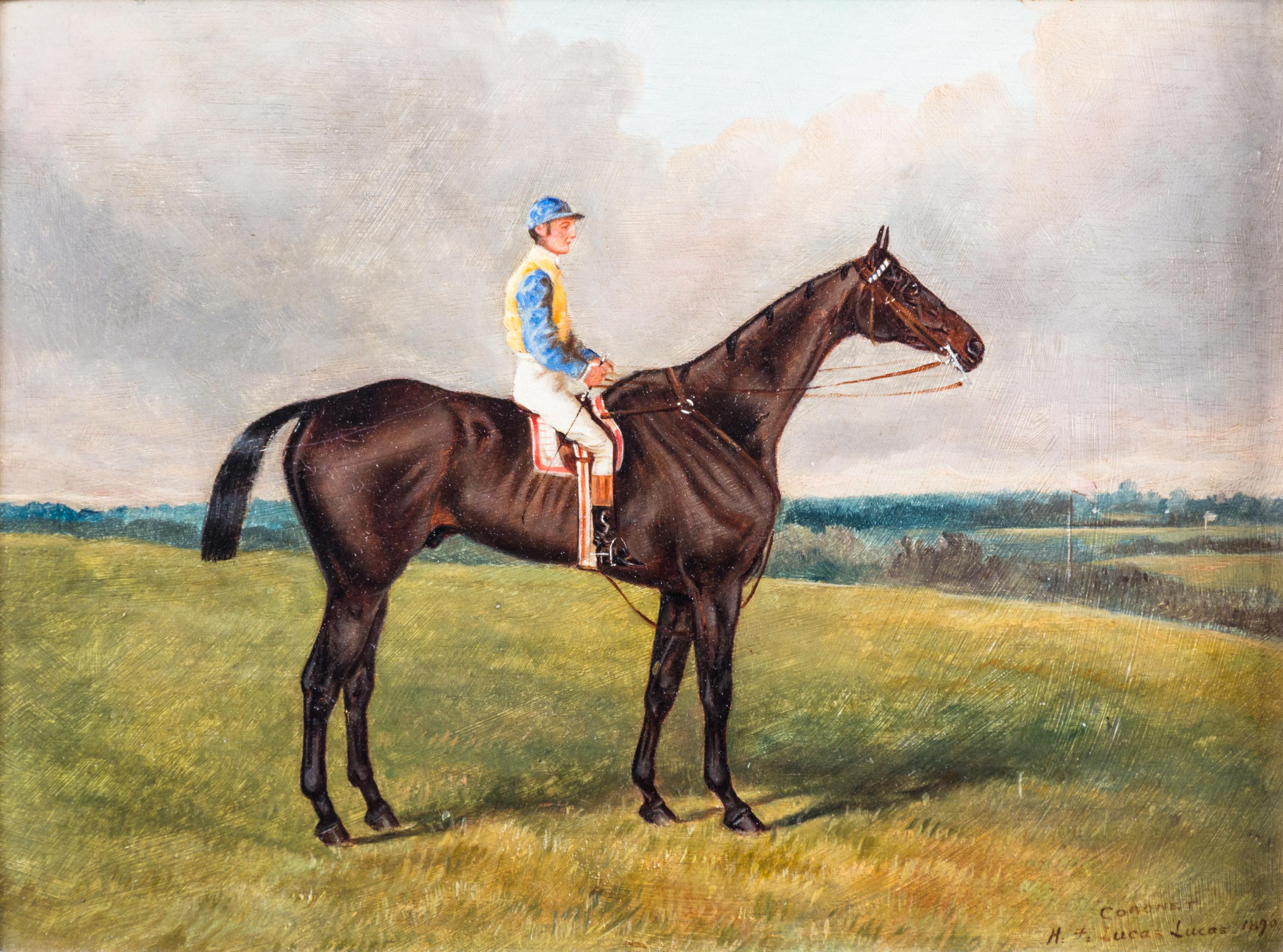 Henry Frederick Lucas Lucas, (British, 1848-1943), Coronet and Ballot Box (Chestnut Bays), 1890