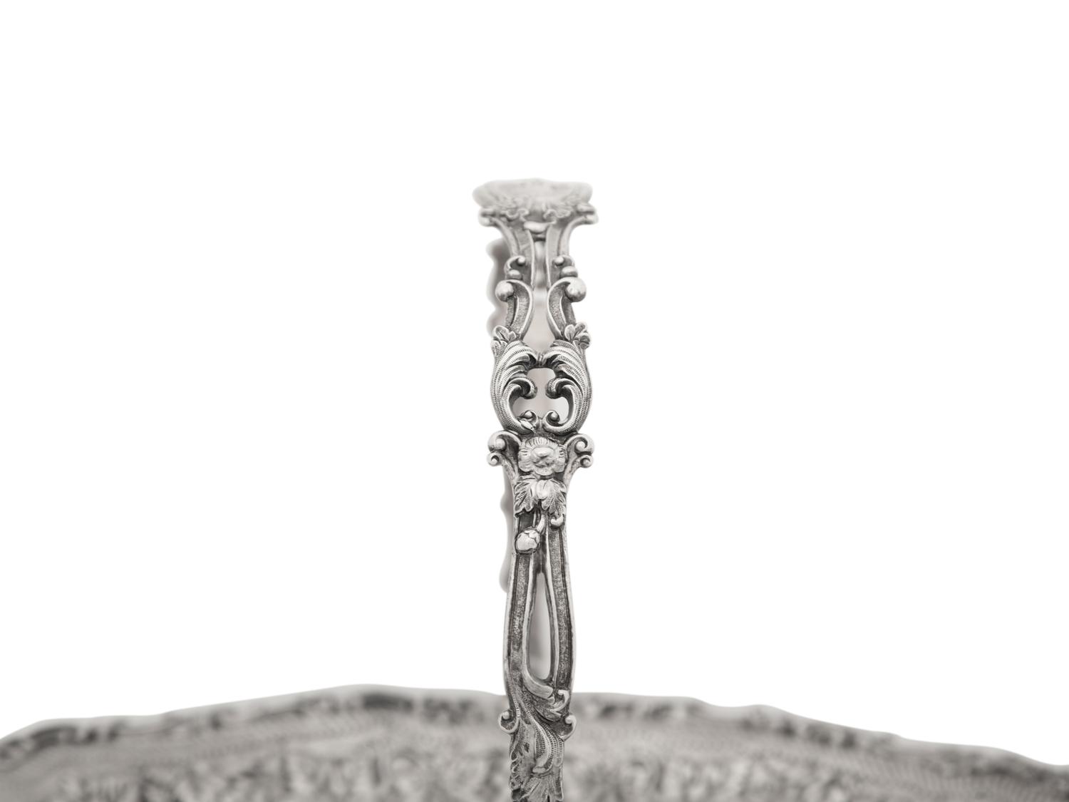A Tiffany and Co. Silver Footed Basket