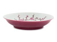 A Chinese Famille Rose Porcelain 'Birds and Peonies' Plate