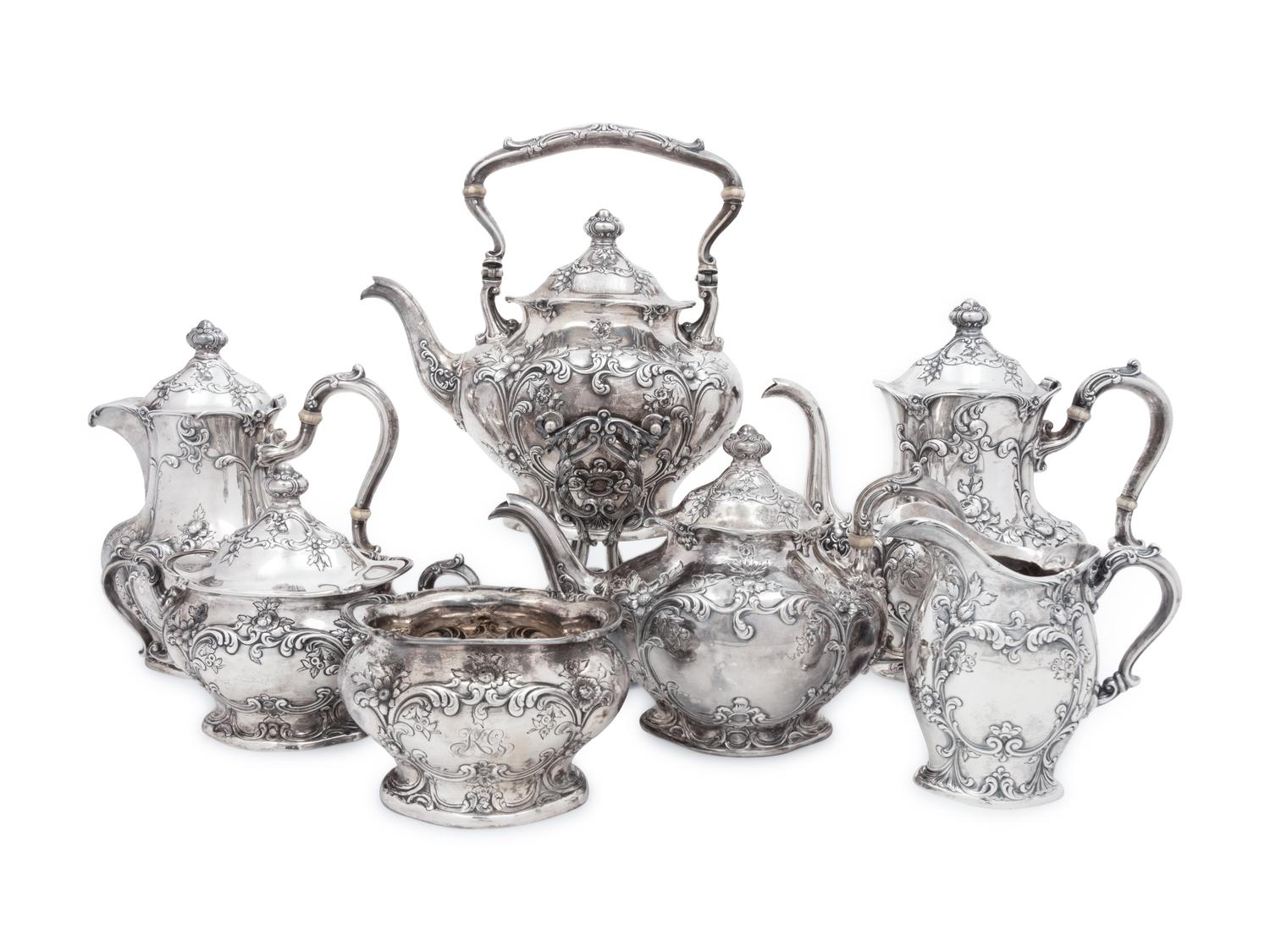 An American Silver Seven-Piece Tea and Coffee Service