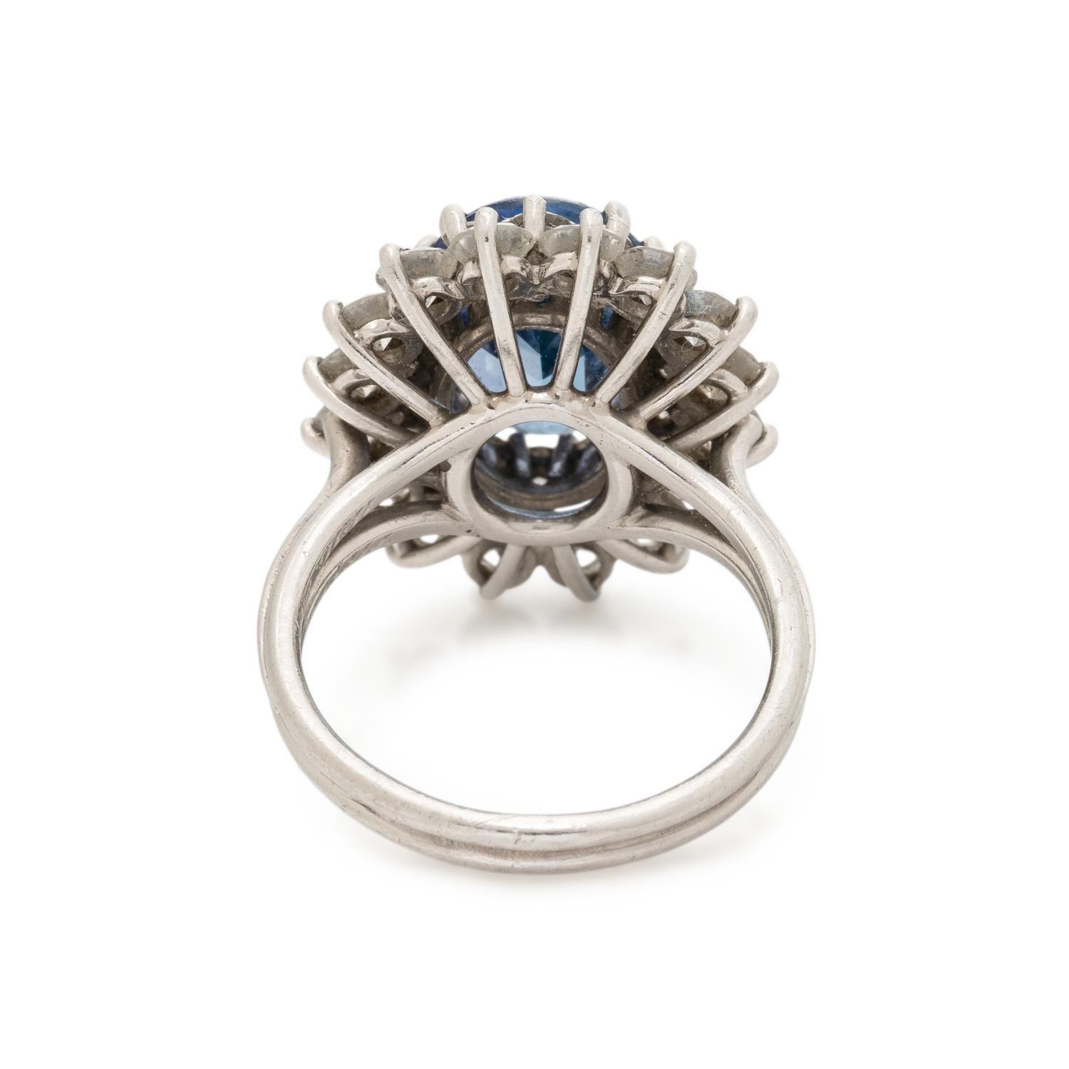 TIFFANY & CO., TANZANITE AND DIAMOND RING