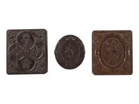[CIVIL WAR]. 4 portraits of Civil War soldiers and officers all housed in Union cases or frames.