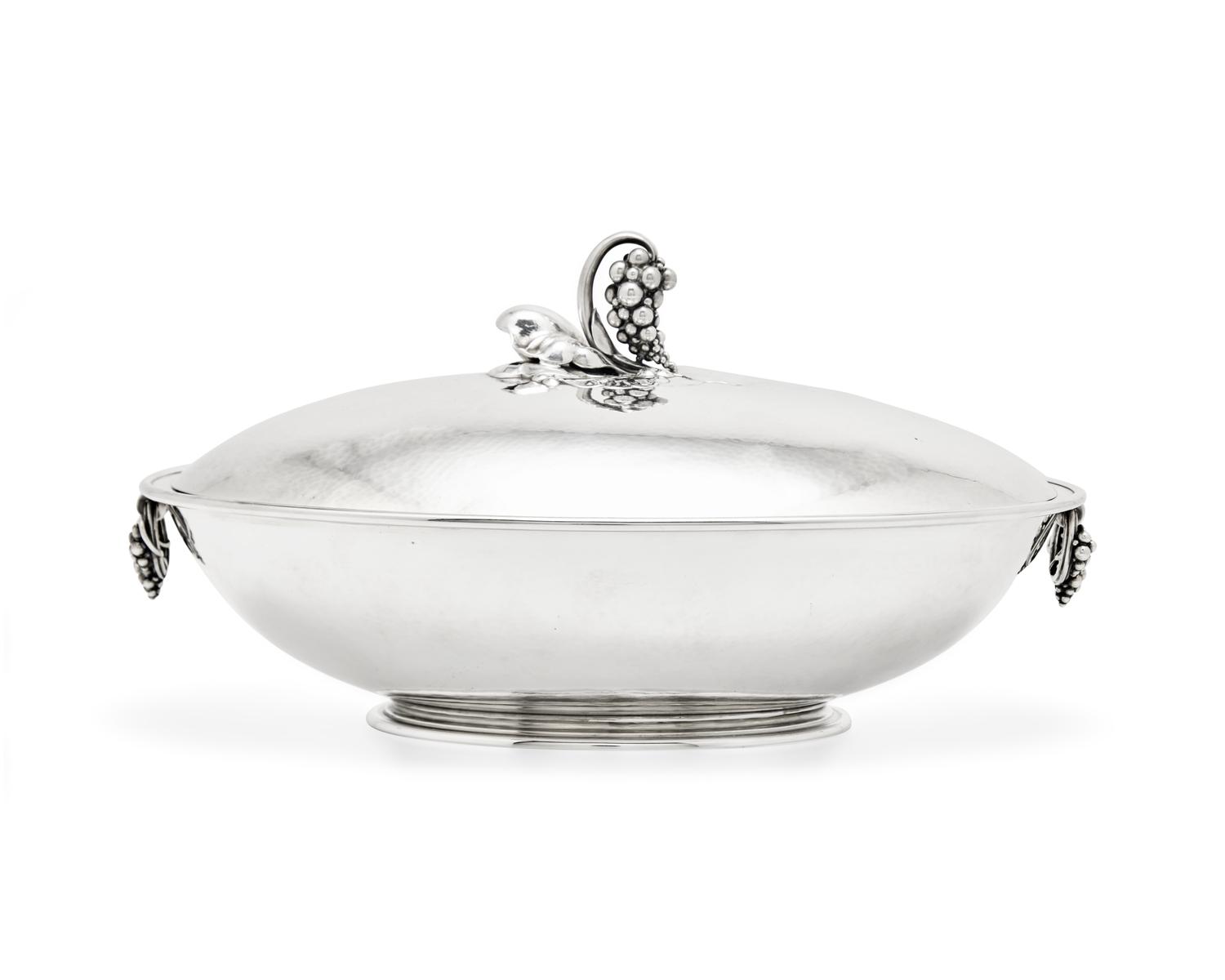 A Georg Jensen Silver Covered Tureen