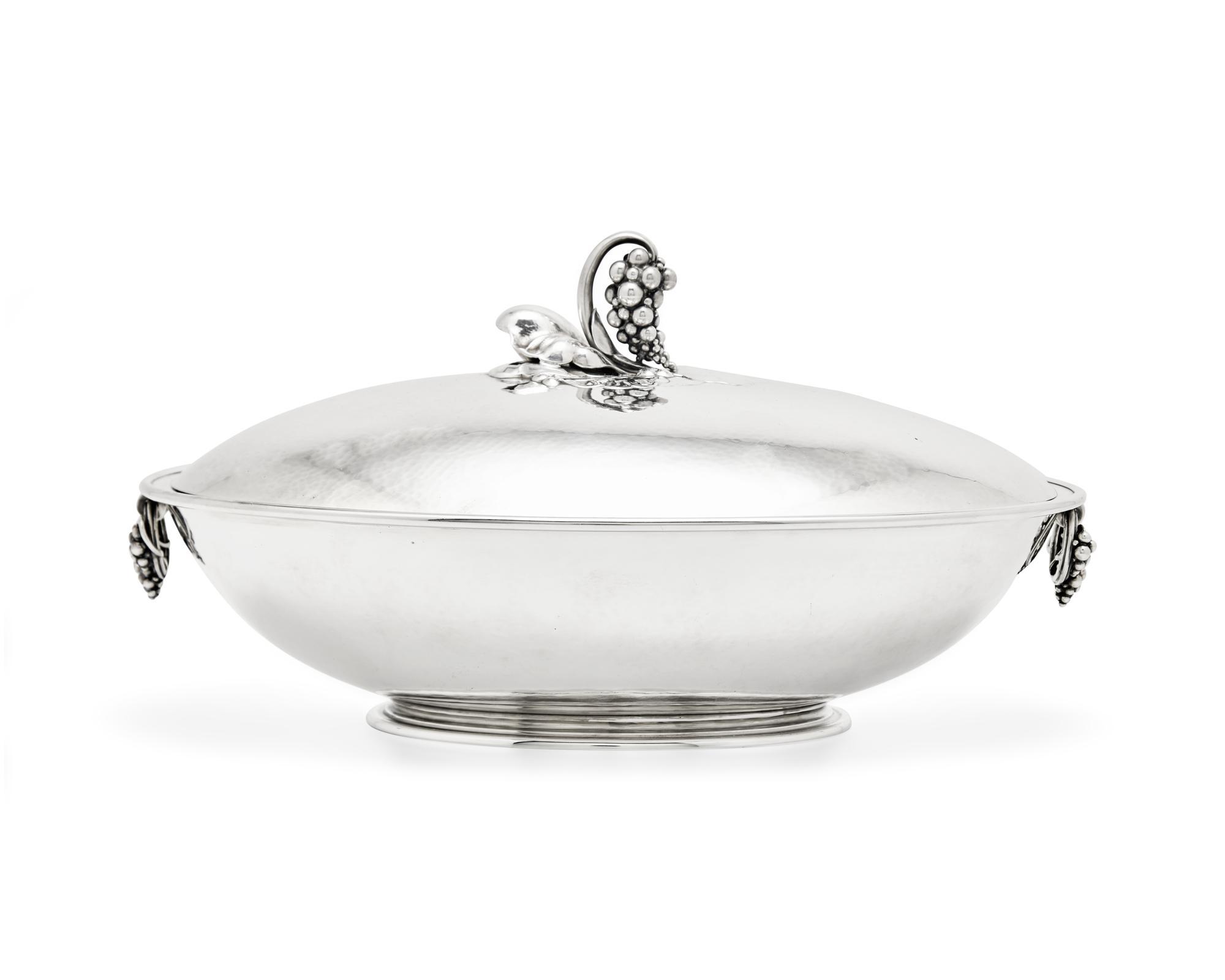 A Georg Jensen Silver Covered Tureen