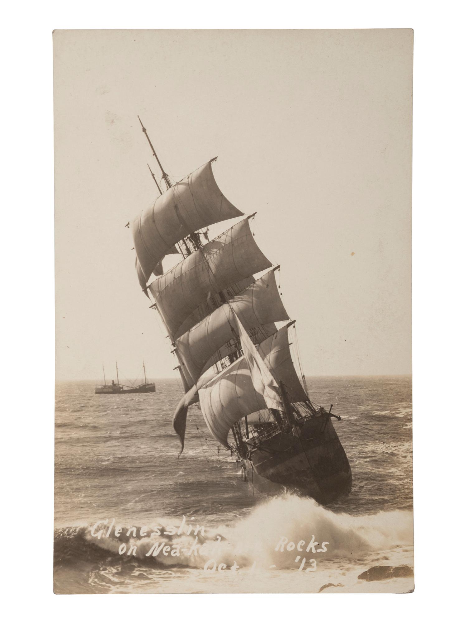 [BOATS]. A group of 54 RPPCs & photos of steamboats, sailing ships, and other vessels.