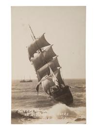 [BOATS]. A group of 54 RPPCs & photos of steamboats, sailing ships, and other vessels.