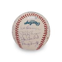 A 1969 Chicago Cubs Team Signed Autograph Baseball - 17 Signatures (Beckett Authentication Services)