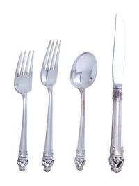 An American Silver Flatware Service