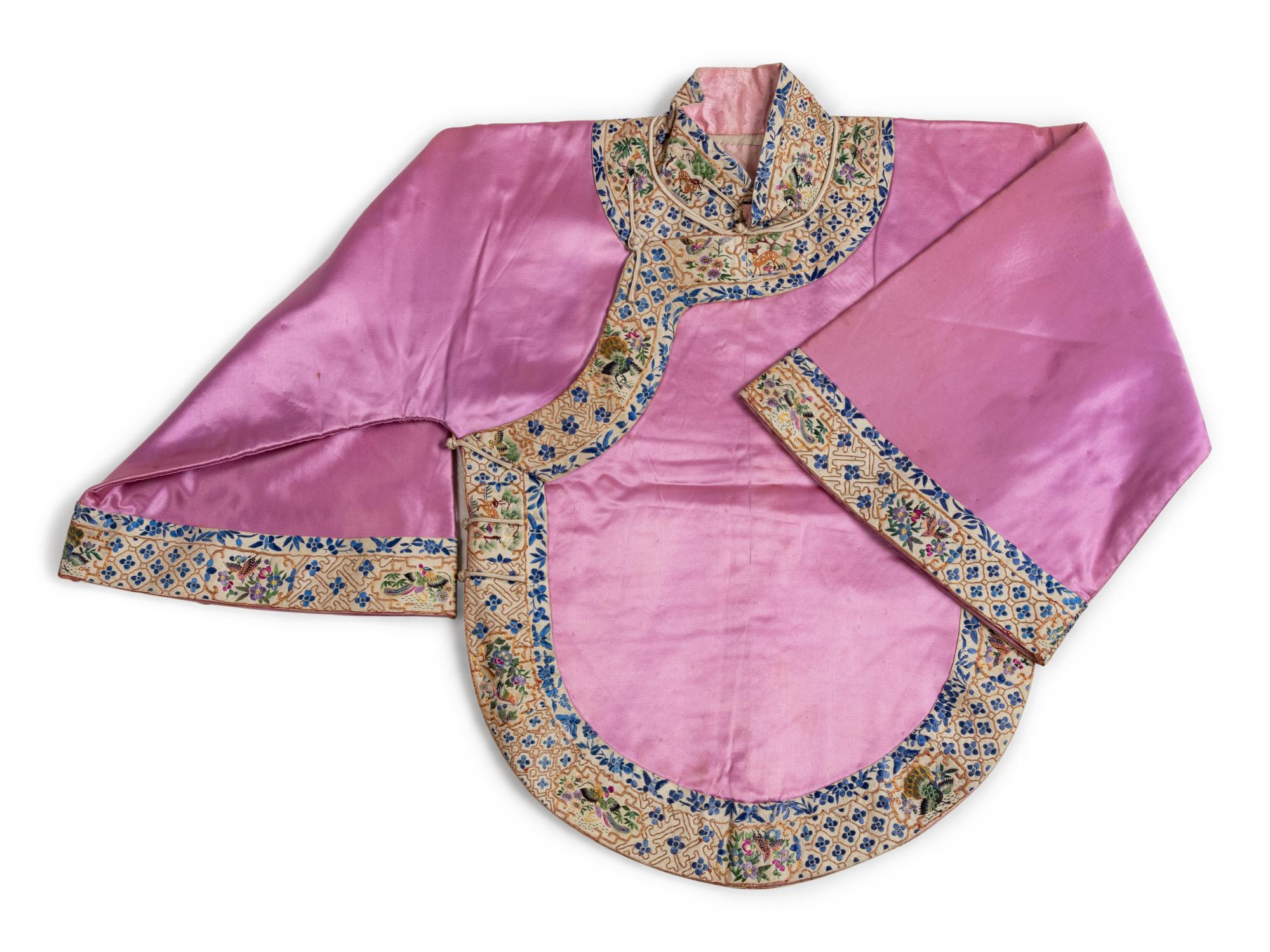 Two Chinese Silk Embroidered Chinese Children's Articles