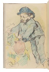 GAUGUIN, Paul (1848-1903). -- COGNIAT, Raymond. -- REWALD, John. Paul Gaugin: A Sketchbook / Carnet de Croquis. New York: Hammer Galleries, 1962.