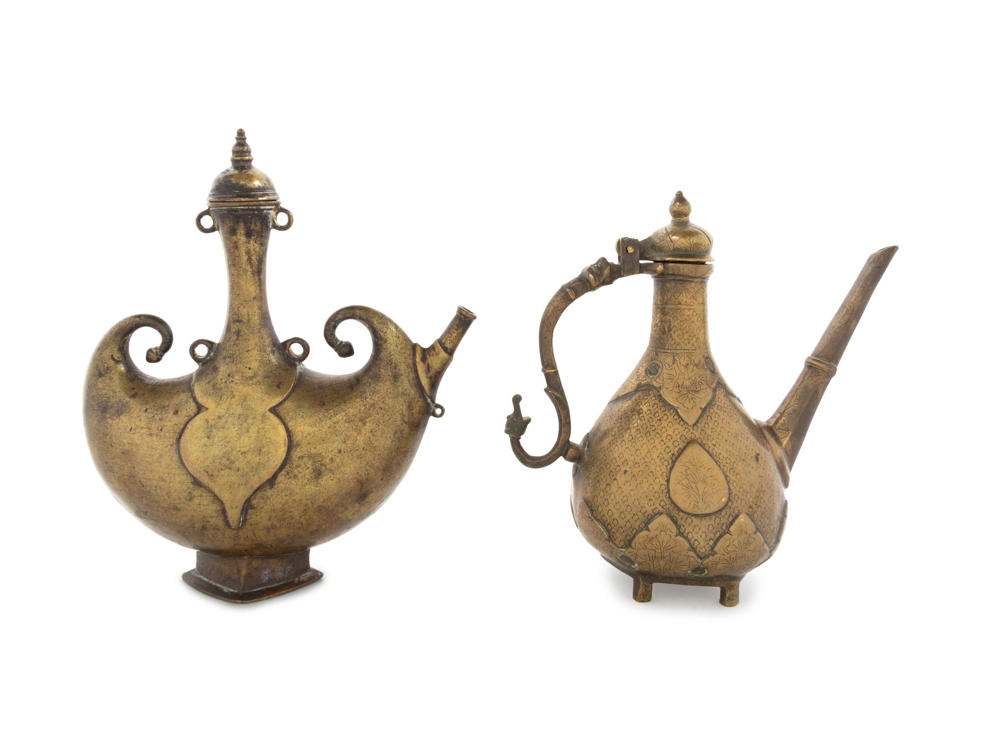 Two Indian Brass Vessels