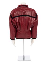 Ungaro Parallele Red Leather Jacket