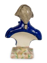 A Staffordshire Pottery Bust of George Washington