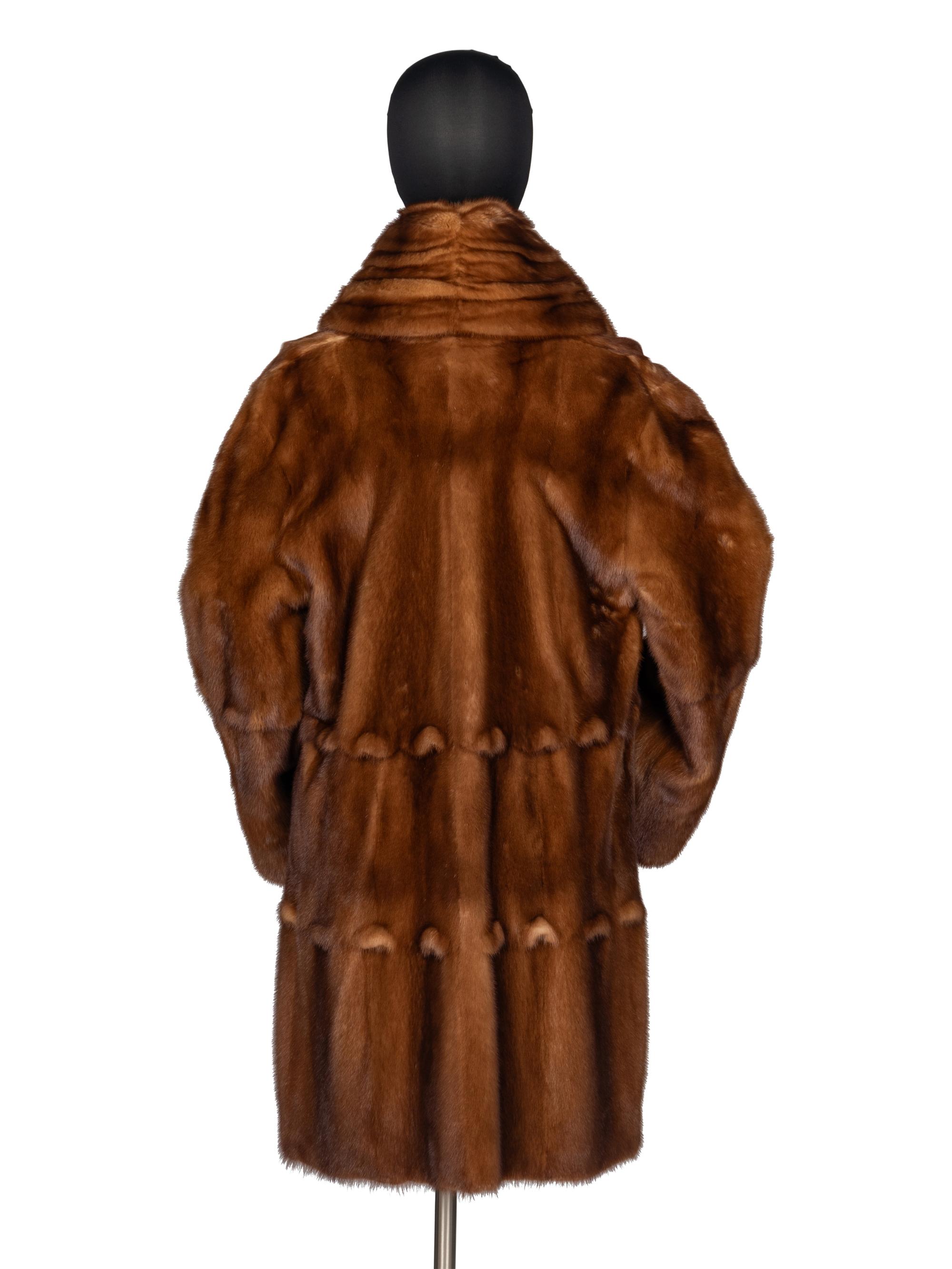 J. Mendel Wild Mink Fur Coat
