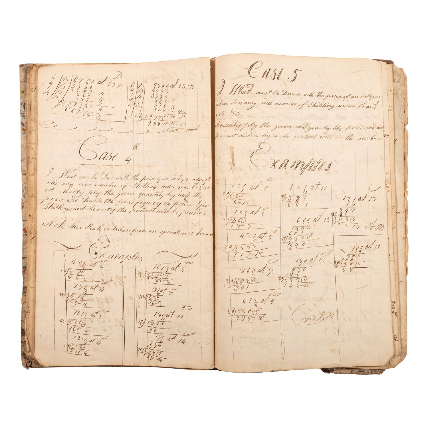 [AMERICANA]. A group of several account books and apprentice books from identified users. [Ca mid-19th century].