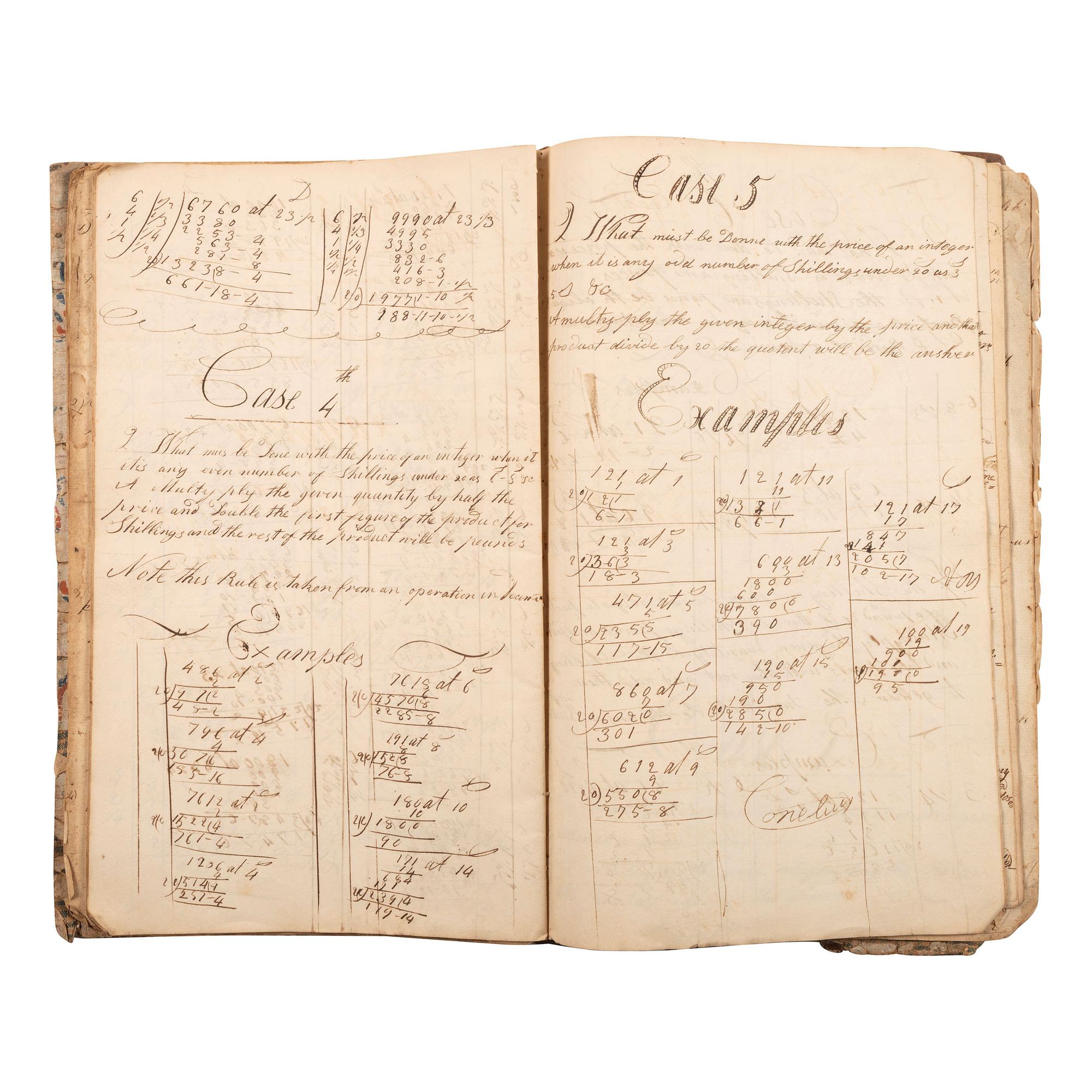 [AMERICANA]. A group of several account books and apprentice books from identified users. [Ca mid-19th century].