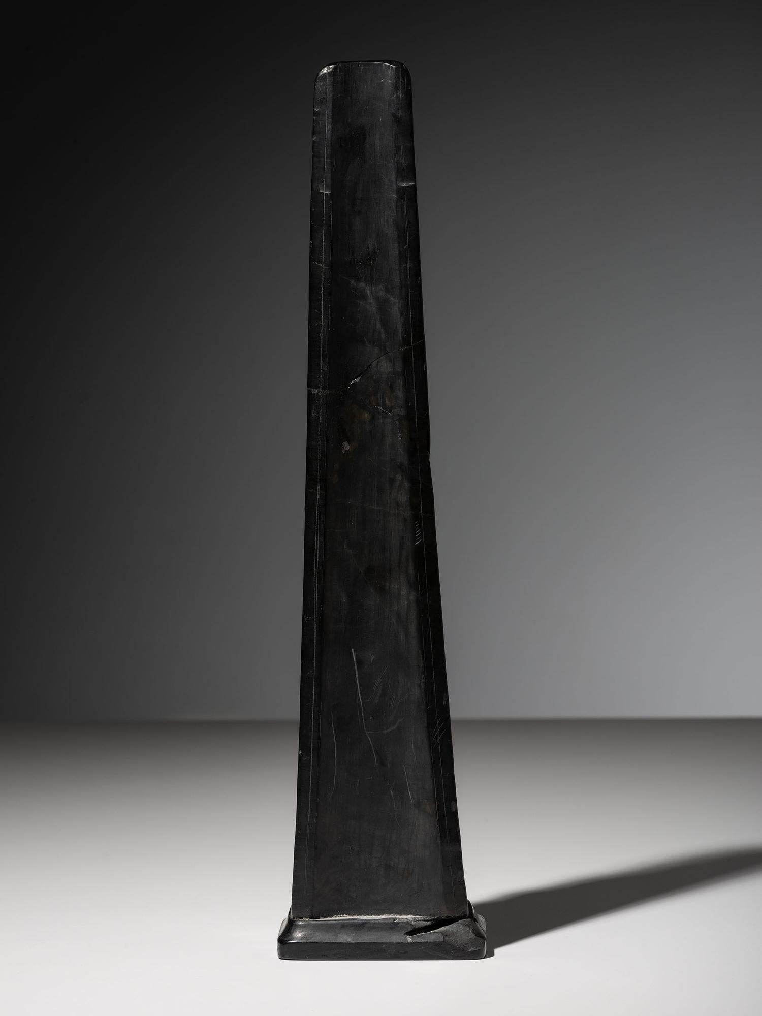 Haida Carved Argillite Model Totem Pole