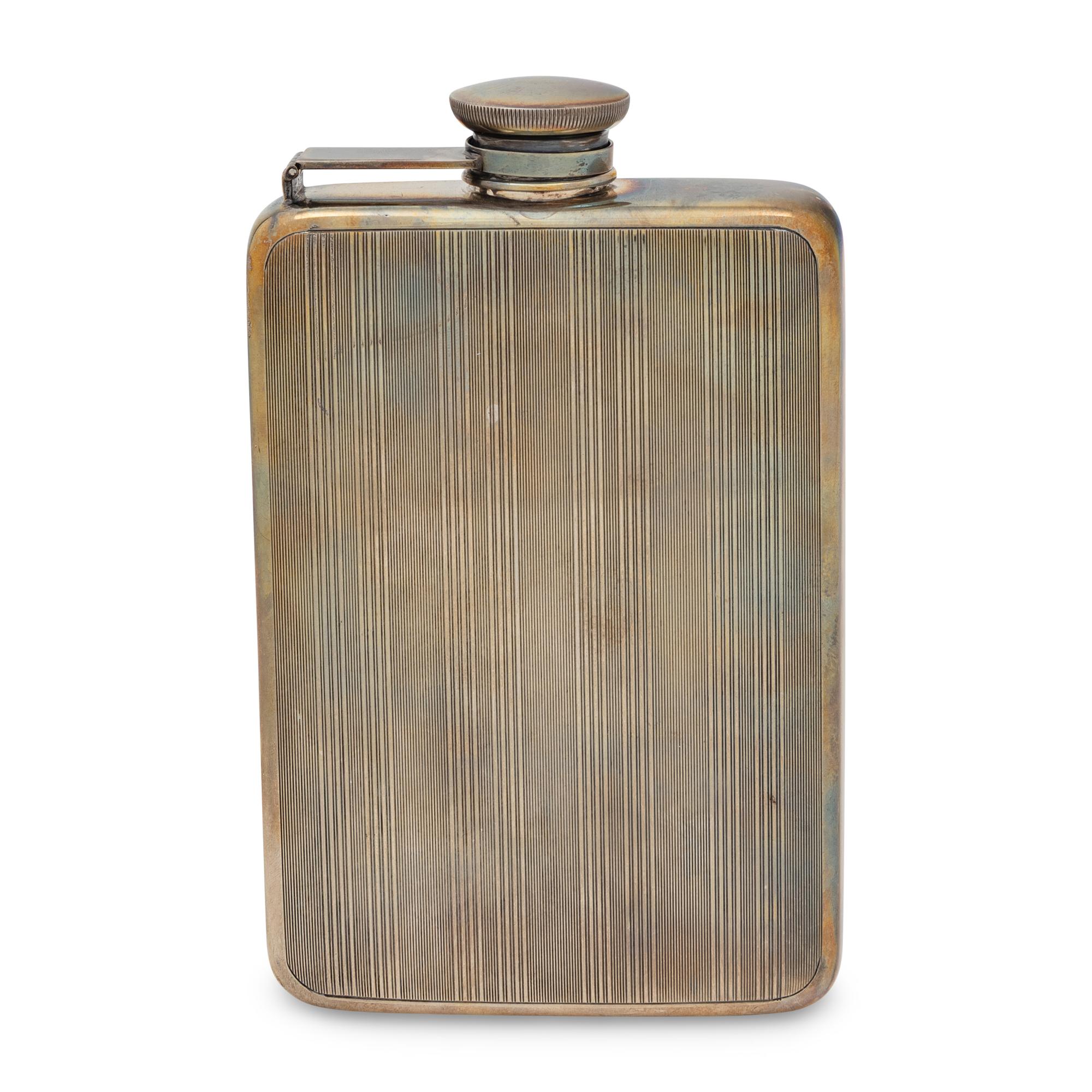 An American Silver Flask