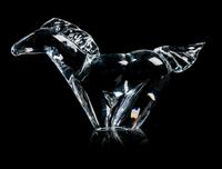 A Steuben Horse Length 12 inches.