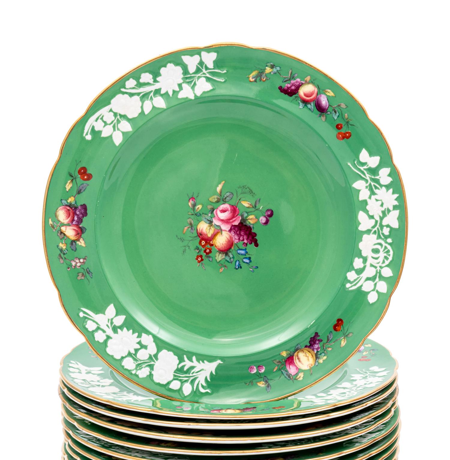 Two Sets of Spode Porcelain Dinner Plates