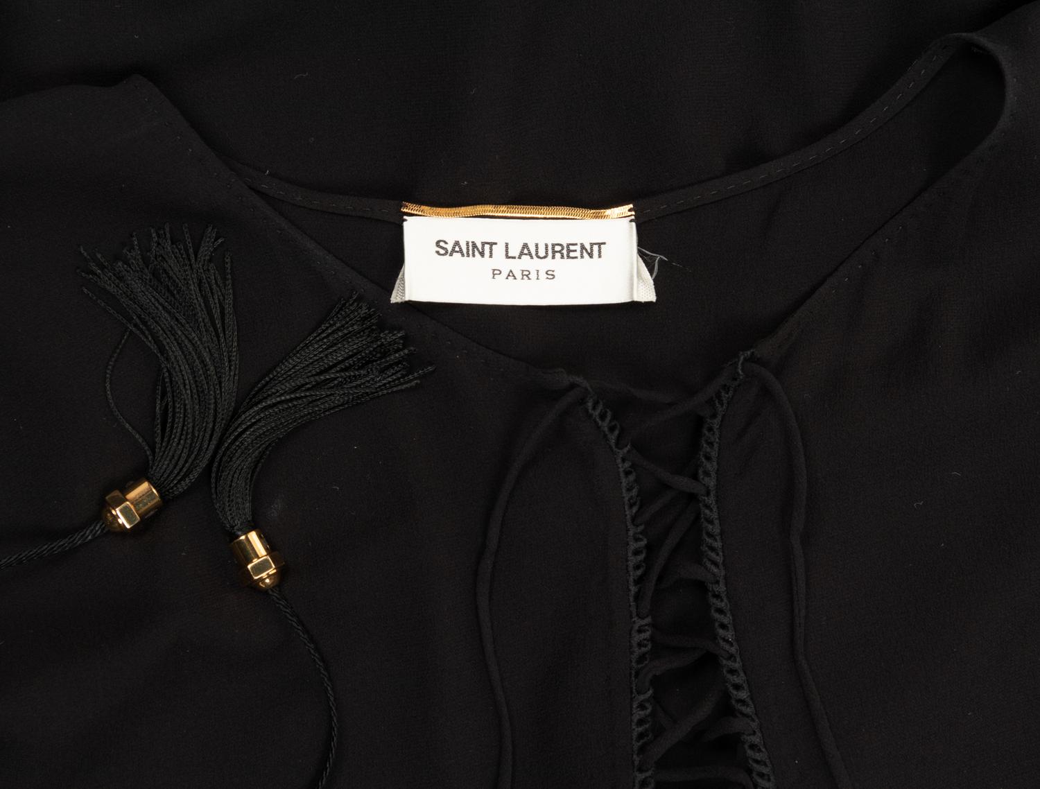 Two Designer Caftans: One Saint Laurent, One Unlabeled (Attributed to Gucci)