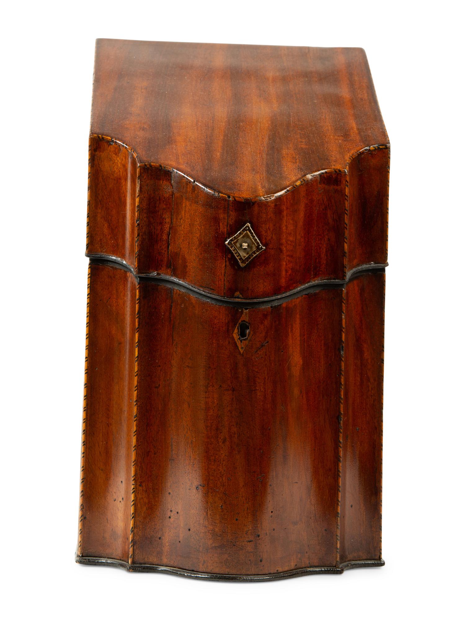 A Regency Style Mahogany Knife Box — 19TH CENTURY