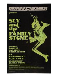 [MUSIC]. Sly and the Family Stone. Paramount Northwest . Seattle, WA: Train Printing & Poster Co., [1973].