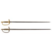 Lot of 2 Ames US Model 1840 NCO Swords