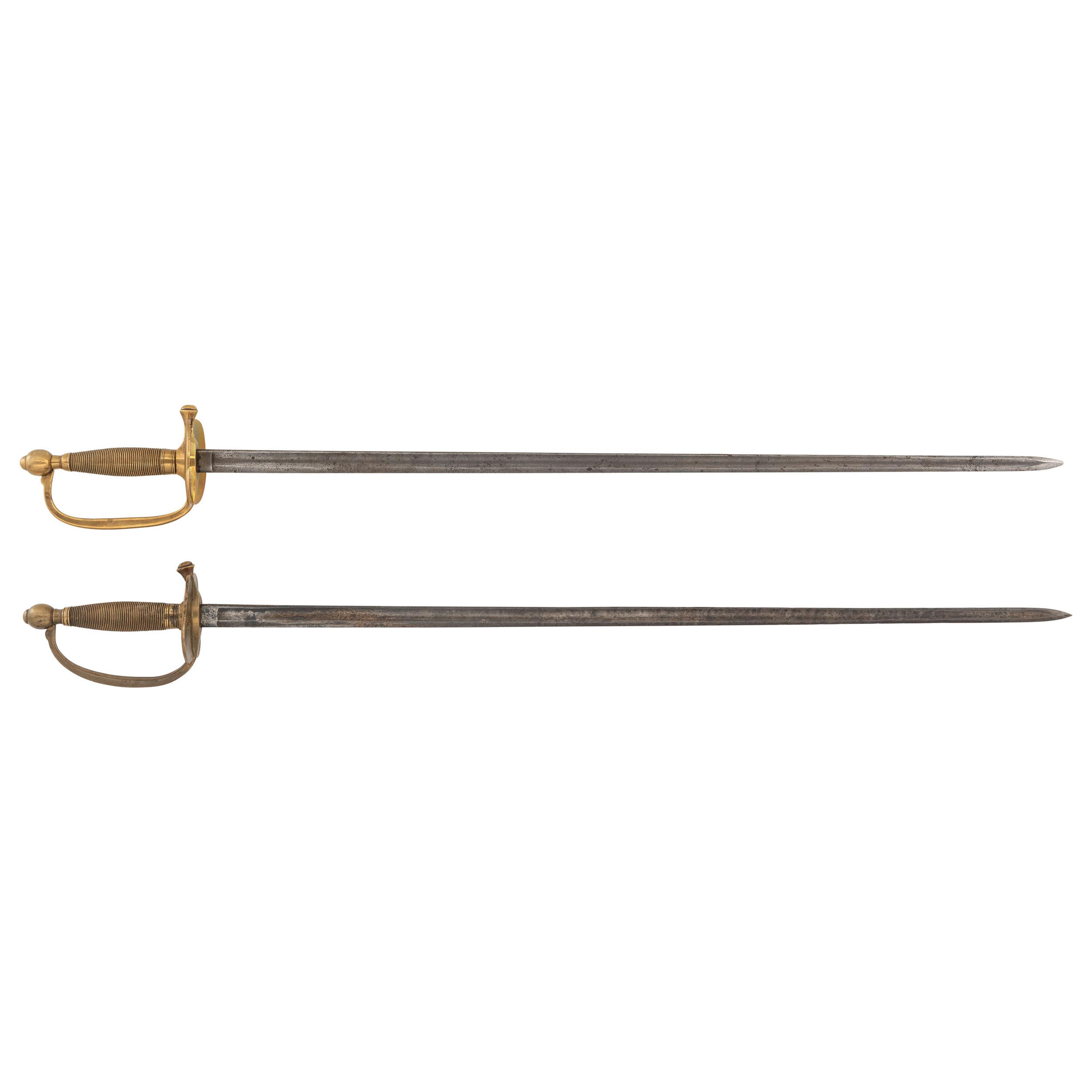 Lot of 2 Ames US Model 1840 NCO Swords