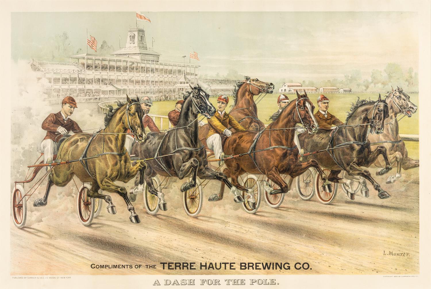 [HORSE RACING SCENES] -- CURRIER and IVES, publishers -- After John Cameron, J. McAuliffe, or Louis Maurer