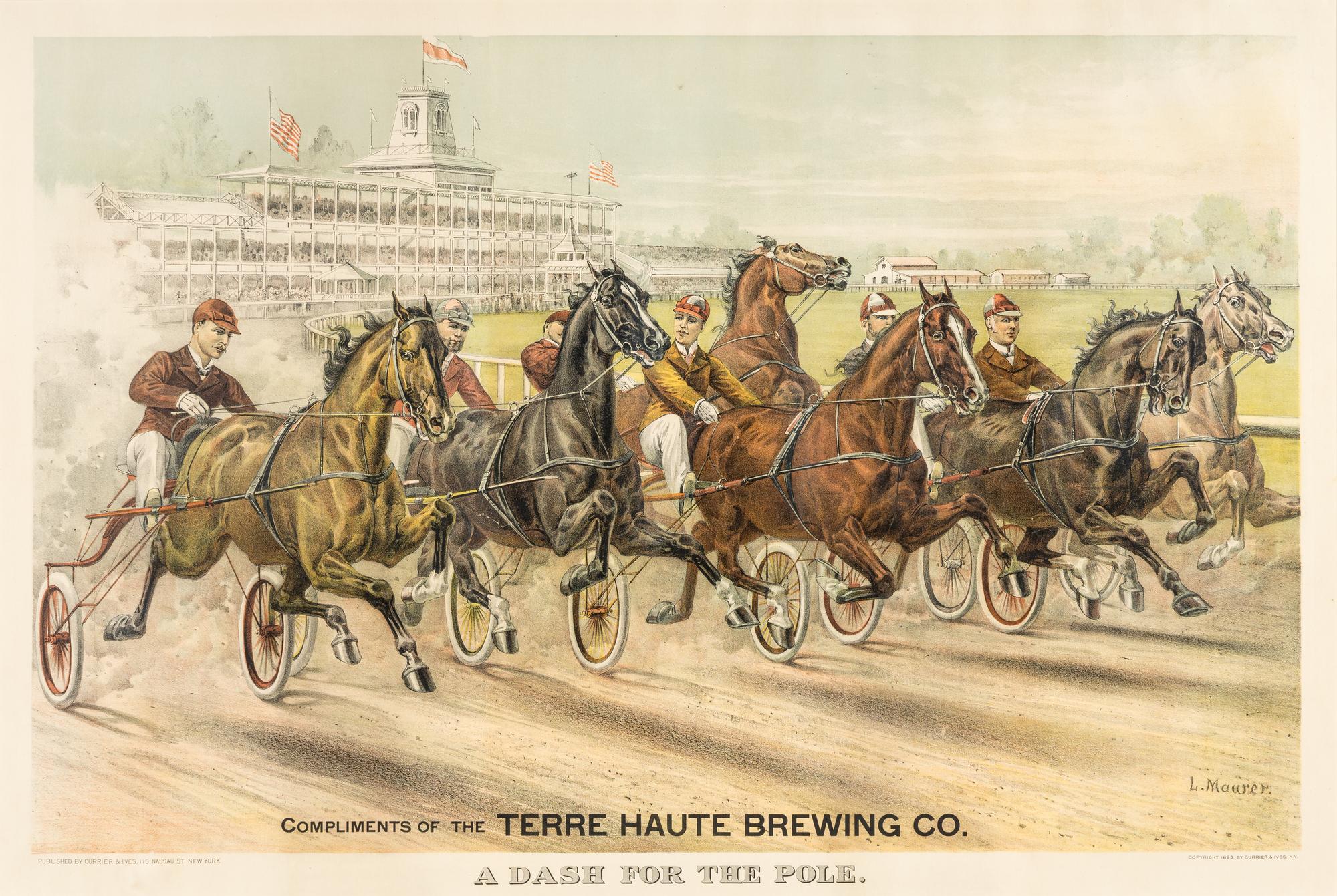 [HORSE RACING SCENES] -- CURRIER and IVES, publishers -- After John Cameron, J. McAuliffe, or Louis Maurer