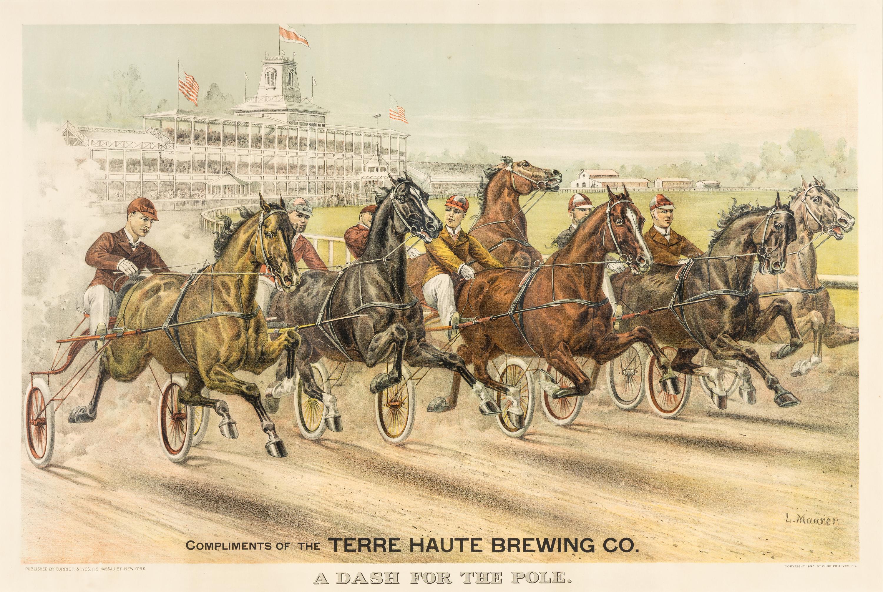 [HORSE RACING SCENES] -- CURRIER and IVES, publishers -- After John Cameron, J. McAuliffe, or Louis Maurer