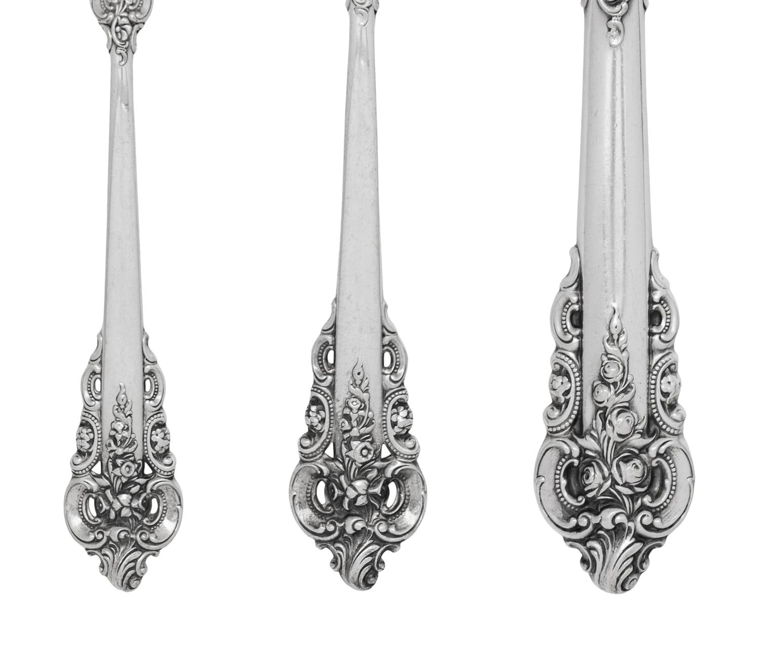 An American Silver Grand Baroque Flatware Service