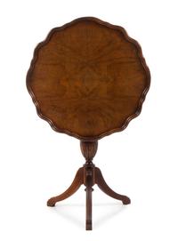 A Regency Style Mahogany Tilt-Top Tea Table