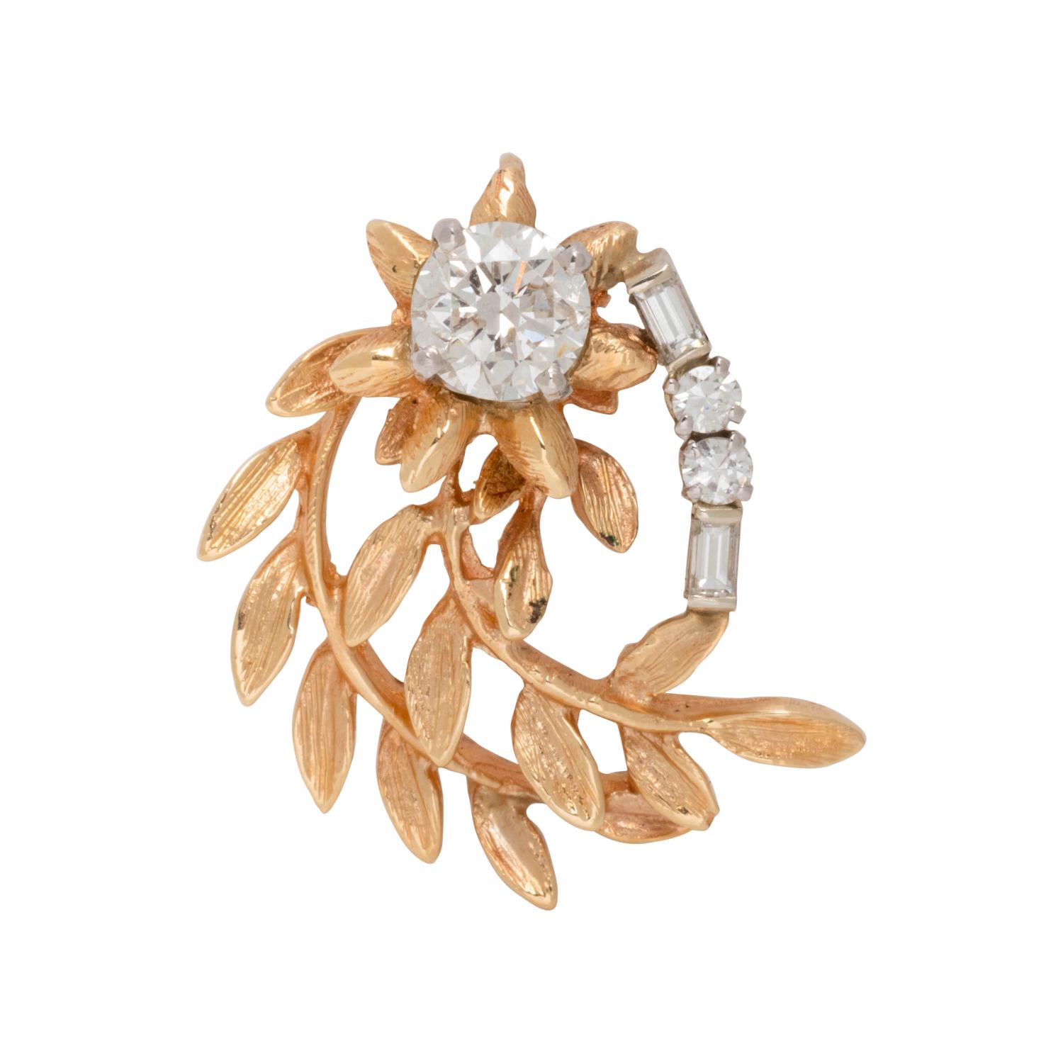YELLOW GOLD AND DIAMOND PENDANT