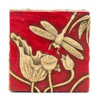 A Chinese Colored Soapstone Covered Box